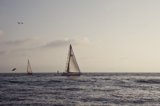 Golden Hour Sailboats